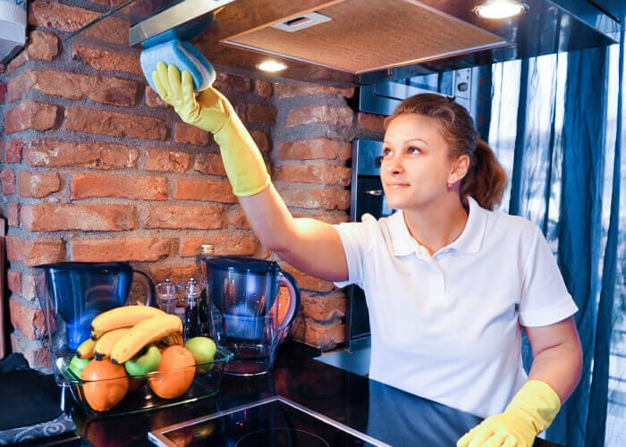 Housekeeping services performed by a professional housekeeper